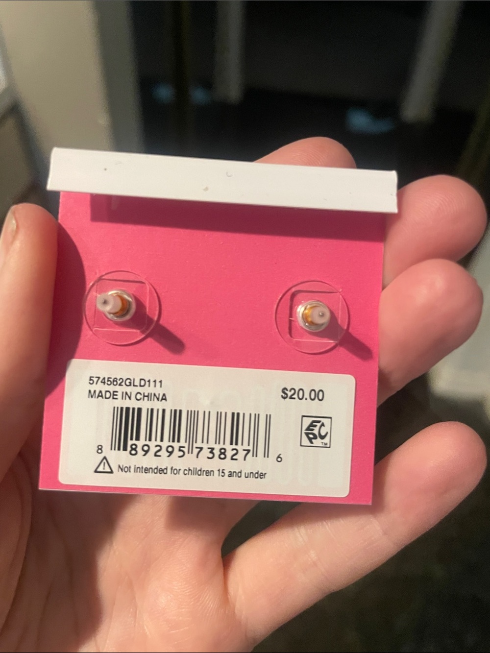 Betsey Johnson Glam Heart Studs - Picture 4 of 4
